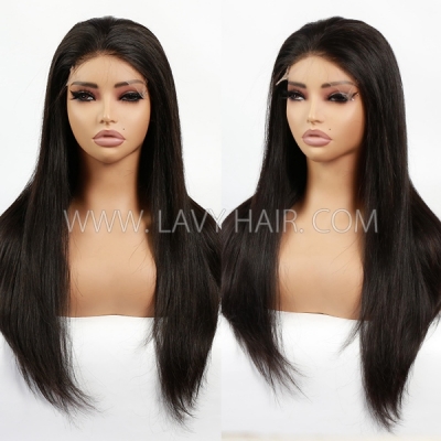 C Shape Ear Design HD Lace Glueless Wear Go 3D Dome Cap 200% Density 100% Human Hair Pre plucked Pre Cut Lace PPB Wig